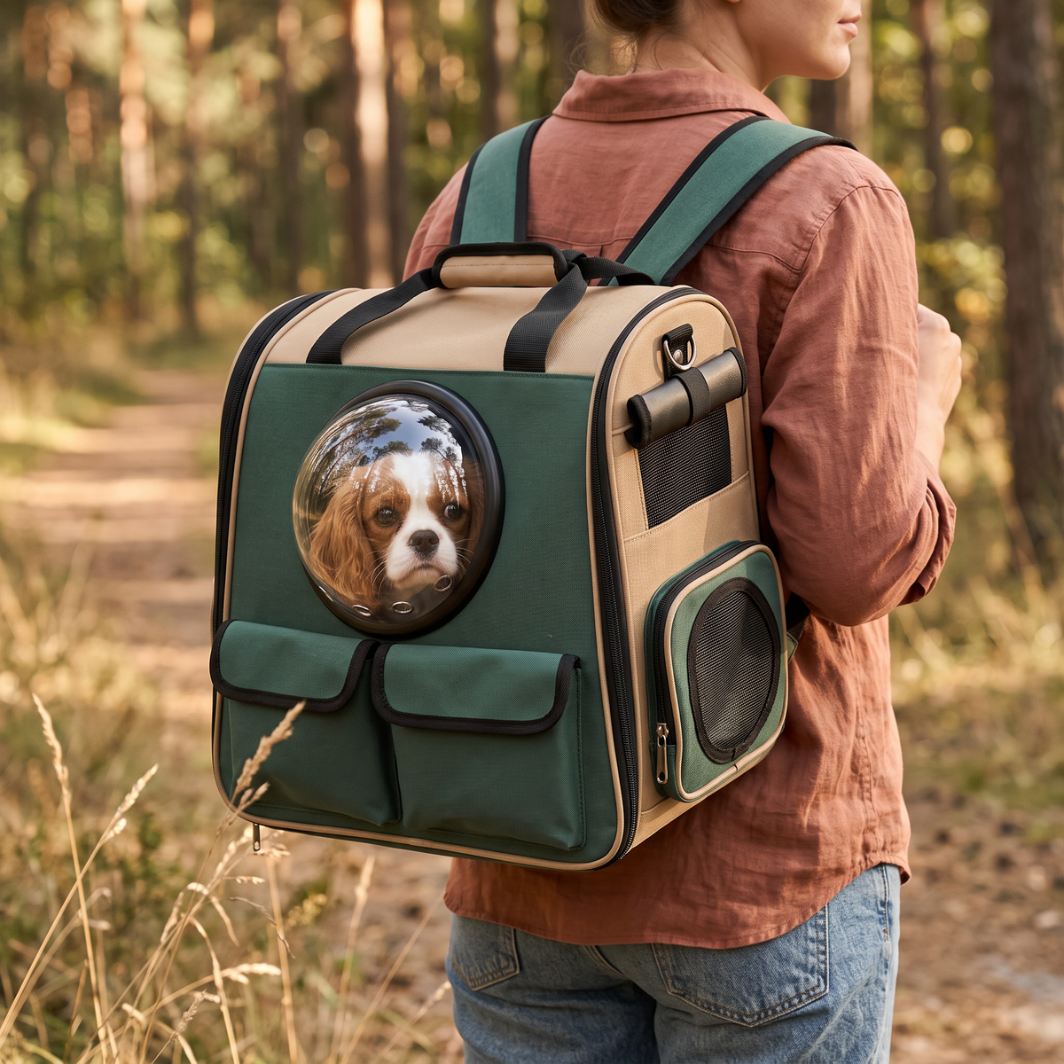 Breathable Pet Travel Backpack lifestyle